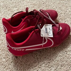 Nike Tiempo Kids Soccer Cleats - Red